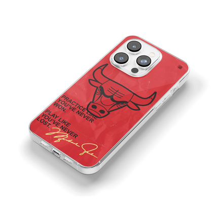 iPhone CP Print Case MJ Bulls Quote