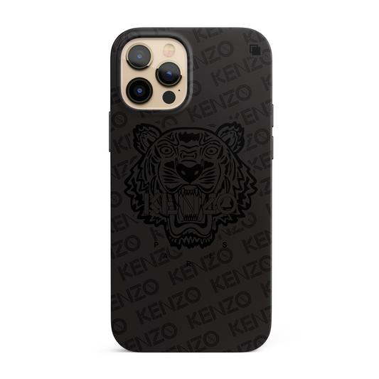 iPhone CP Print Case KNZ Tiger Triple Black