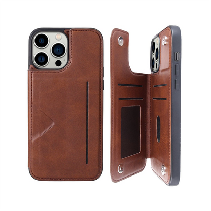 iPhone 15 Hanman Back Flip Leather Wallet