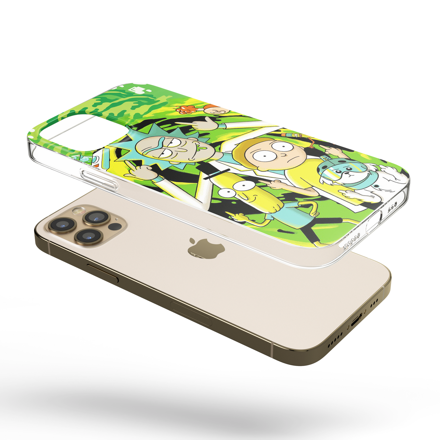 iPhone CP Print Case Rick & Morty Middle Fingers Up